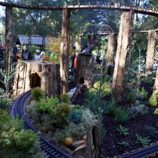 Enchanted Railway in Nature's Embrace