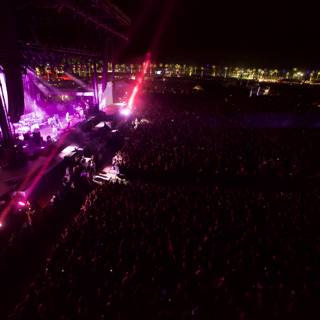 Nighttime Rock Concert at Coachella