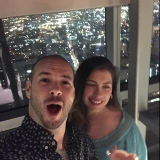Selfie on Top of LA Building