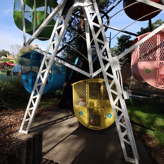 Vintage Ferris Wheel at Fantasyland Theme Park