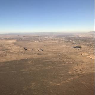 A bird's-eye view of Isleta's desert town