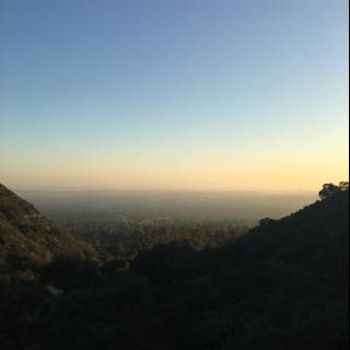Sunset over Angeles National Forest