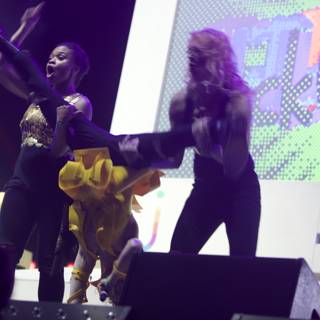 Electrifying Concert Performance by Two Female Entertainers