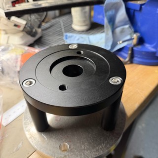 Black Anodized Aluminum Telescope Adapter Mount Assembly