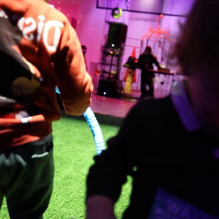 Child Playing at Baby Rave Interactive Event