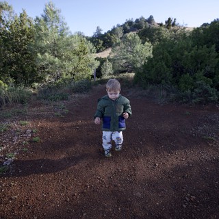 Tiny Explorer Walks the Trail at Mount Diablo