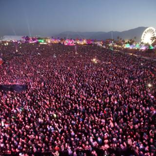 Unleashing the Energy: A Rockin' Crowd at Coachella Music Festival