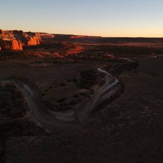 Serene Sunset in the Canyon