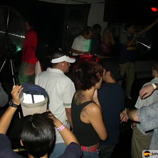Nightclub Crowd Enjoys the Music