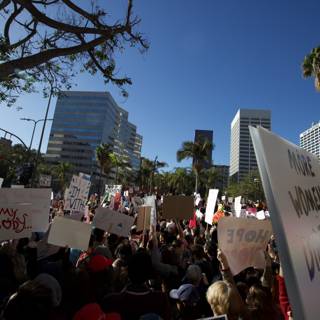 Women's Protest in Los Angeles
