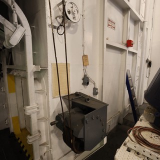 Pulley System and Workshop Equipment Aboard USS Hornet