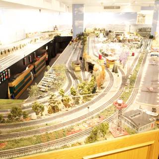 Miniature Train Track in a Shopping Mall