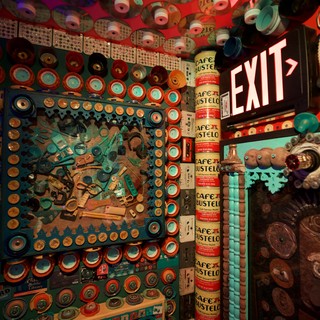 Eclectic Art Installation Exit with Found Objects