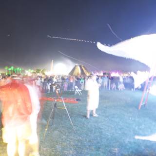 Kite-Flying Crowd at Coachella Festival