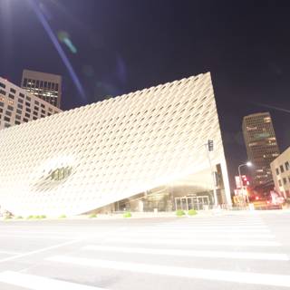 Urban Office Building at Night