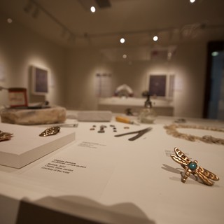 Museum Display of Indigenous Jewelry and Artifacts