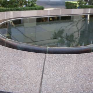 Serene Water Feature in Urban Plaza