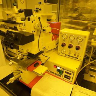 Microscope in a High-Tech Lab