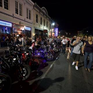 Motorcycle Gathering on Austin Street