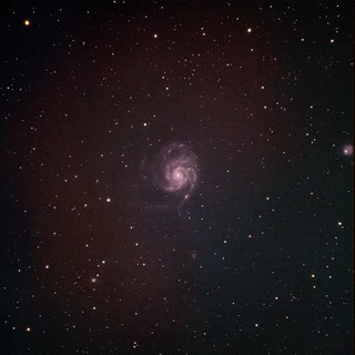 M101 Pinwheel Galaxy in Narrowband SHO Palette