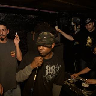 DJ and His Crew Rocking the Night Away