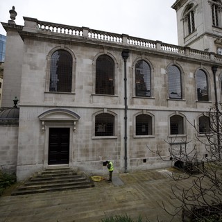 Historic Church Building on Overcast London Day