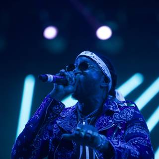 Purple Performer Takes Coachella Stage