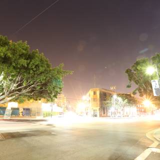 Night Street Lights at The Broad