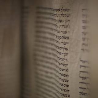 Ancient Hebrew Text on the Walls of the Temple