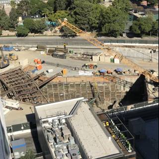The Broad Construction Site from Above