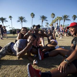 Relaxing in the Grass at Coachella