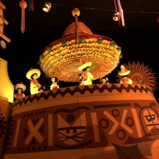 Festive Mexican Display at Amusement Park Celebration