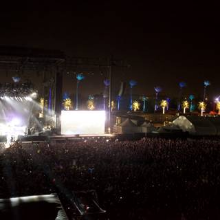 Coachella Rock Concert Lights Up the Night