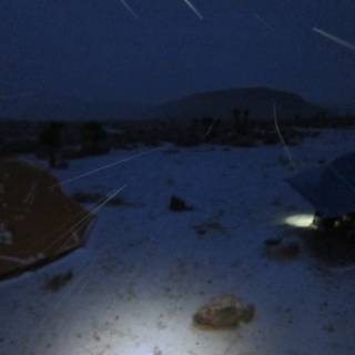 Snowy Nights in the Mountain Tent