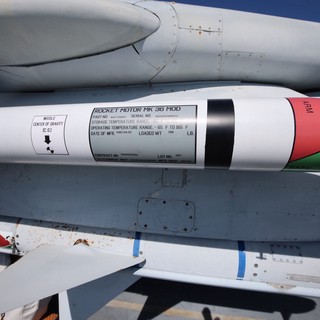 Rocket Motor MK 36 MOD Missile on USS Hornet