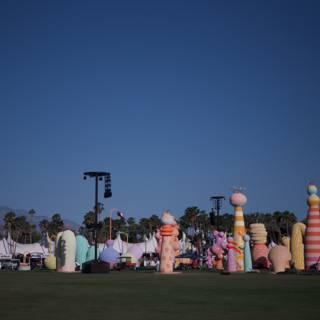 Vibrant Sculptures in the Park
