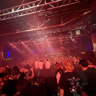 Skrillex and Four Tet Electronic Music Concert with Crowd