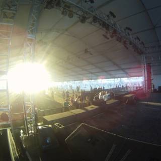 Sunlit Concert Stage