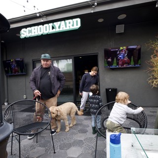 Family Time at Schoolyard Outdoor Patio