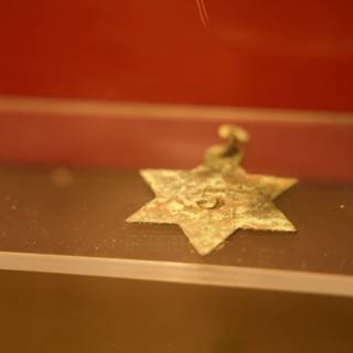 Golden Star of David Pendant in Downtown Sonoma