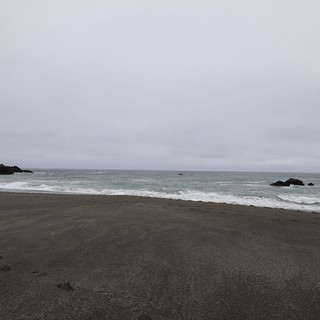 Moody Overcast Beach on the Northern California Coast