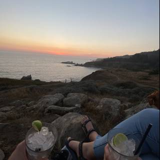 Sunset Drinks by the Sea