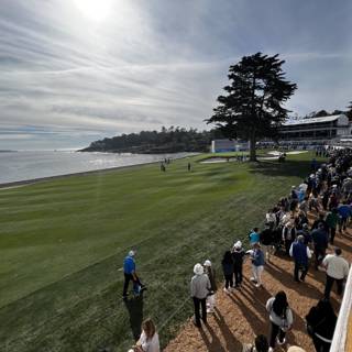Watching the Game at Pebble Beach Golf Links
