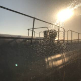 Sun Flares on a Train Ride