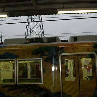 Colorful Train at Kobe Station