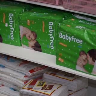 Babyfree Diapers on Display