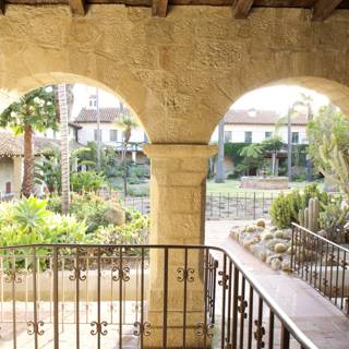 Courtyard of Santa Barbara Mission