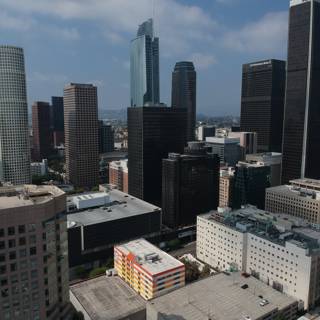 Aerial View of the LA Skyline