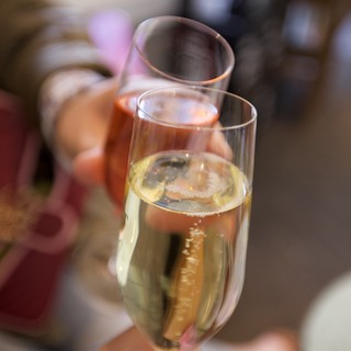 Champagne Toast at Celebration Gathering