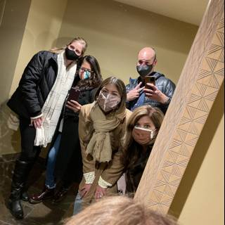 Bathroom Selfie with Friends